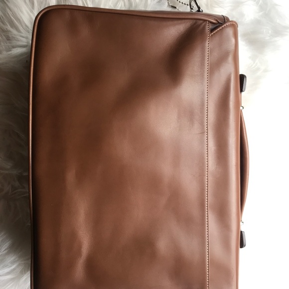 Coach briefcase tan leather vintage - Picture 2 of 7